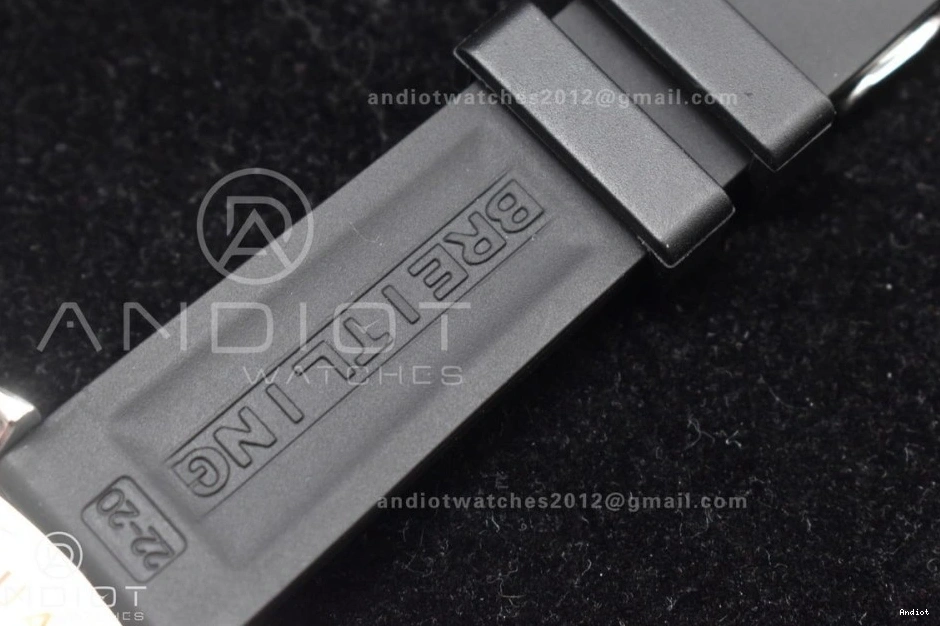 A2824 Bezel TF and Rubber Black On with 44 Dial Yellow Black Rehaut Edition 1:1 Superocean Strap Best Automatic 1128